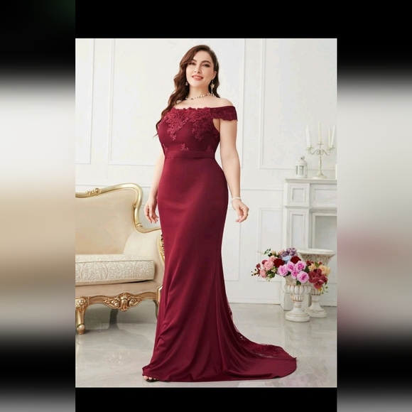 Shein dress 2Xl red or burgadi - Picture 2 of 2